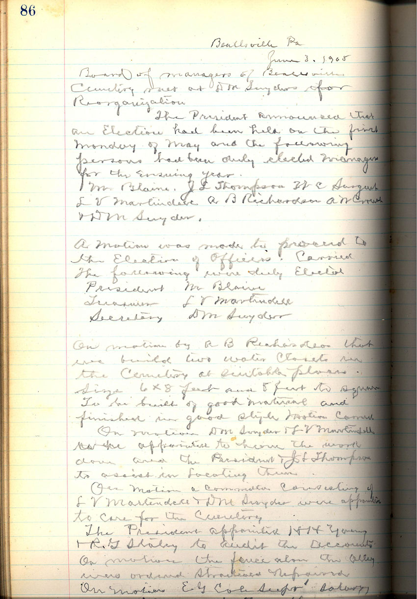 minute book